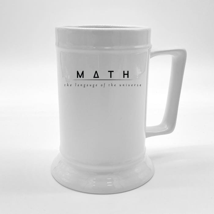 Math The Language Of The Universe Front & Back Beer Stein