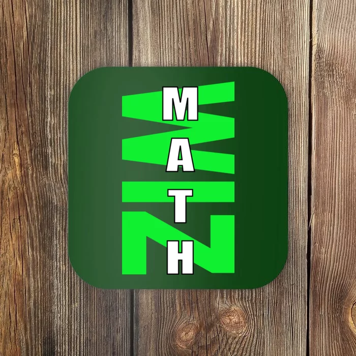 Math Wiz Logo Coaster