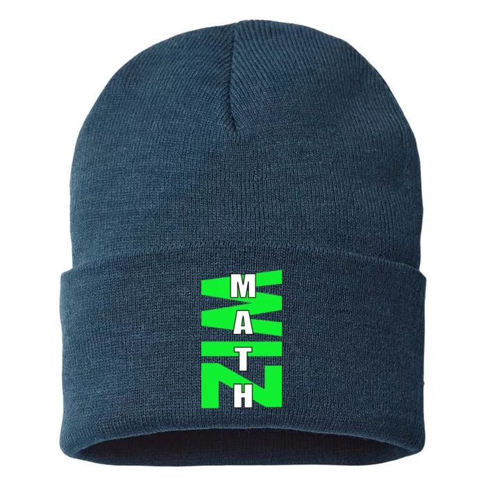 Math Wiz Logo Sustainable Knit Beanie