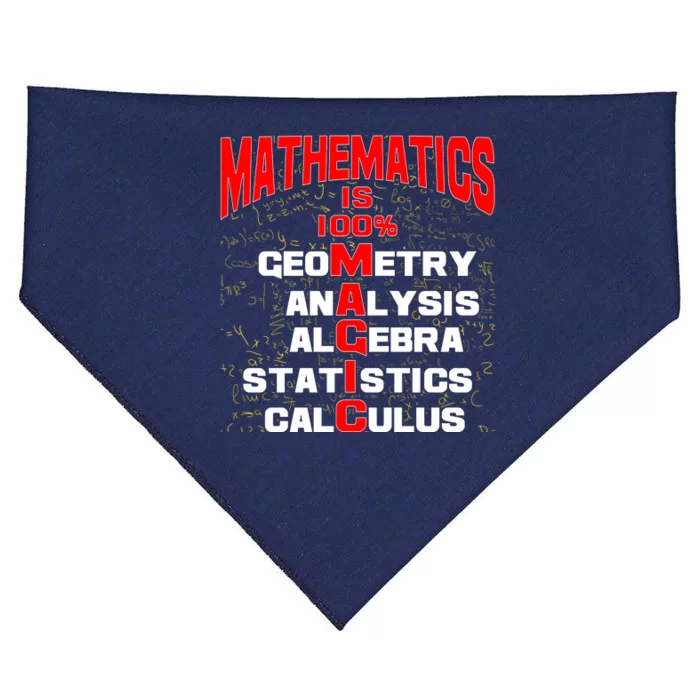 Mathematics Is 100 Percent Magic USA-Made Doggie Bandana