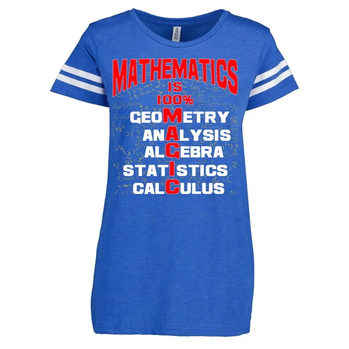 Mathematics Is 100 Percent Magic Enza Ladies Jersey Football T-Shirt