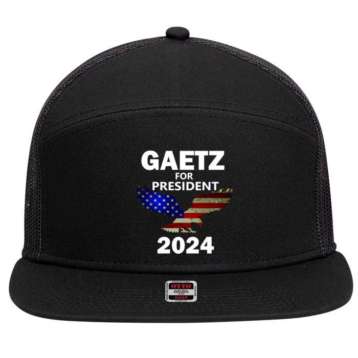 Matt Gaetz 2024 Election 7 Panel Mesh Trucker Snapback Hat