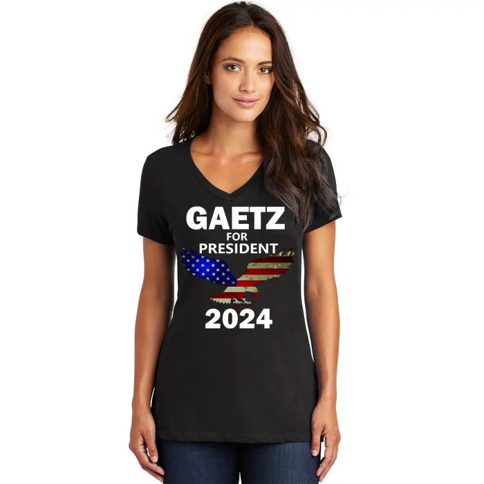 Matt Gaetz 2024 Election Women's V-Neck T-Shirt