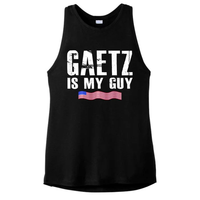 Matt Gaetz Is My Guy Ladies Tri-Blend Wicking Tank