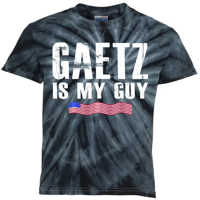 Matt Gaetz Is My Guy Kids Tie-Dye T-Shirt