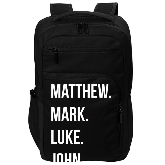 Matthew Mark Luke John Jesus Disciples Christian Impact Tech Backpack