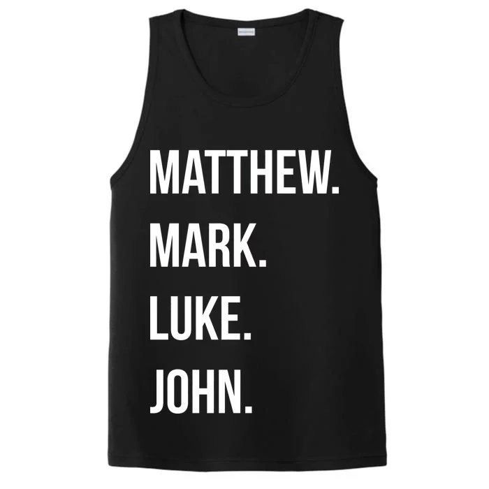 Matthew Mark Luke John Jesus Disciples Christian Performance Tank