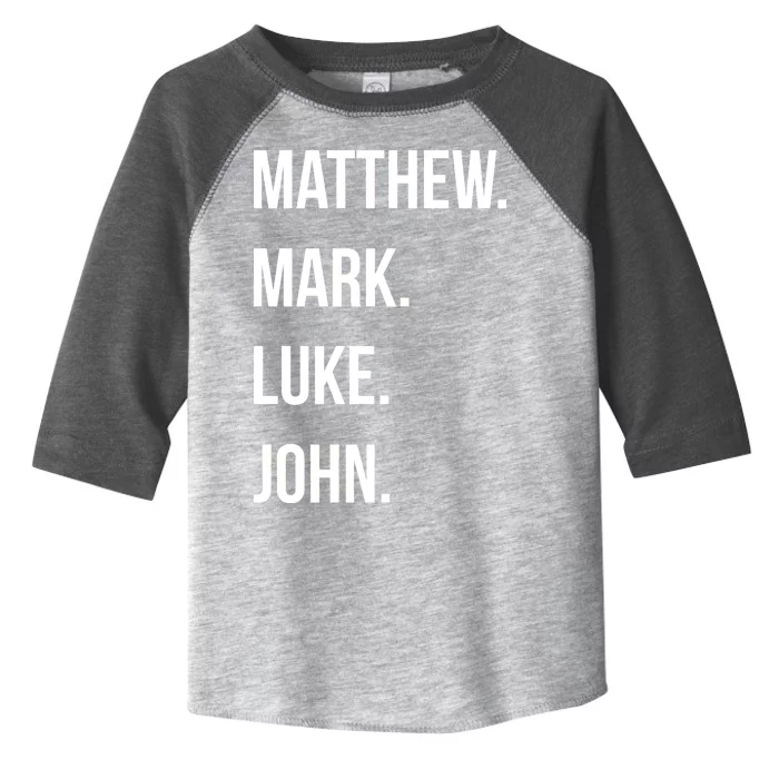 Matthew Mark Luke John Jesus Disciples Christian Toddler Fine Jersey T-Shirt