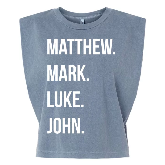 Matthew Mark Luke John Jesus Disciples Christian Garment-Dyed Women's Muscle Tee