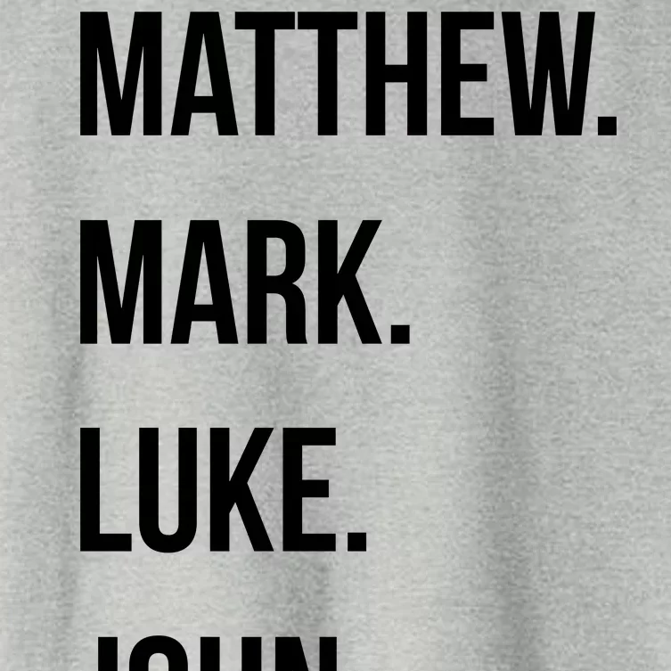 Matthew Mark Luke John Jesus Disciples Christian Women's Crop Top Tee