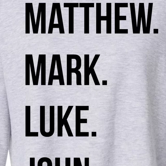 Matthew Mark Luke John Jesus Disciples Christian Cropped Pullover Crew