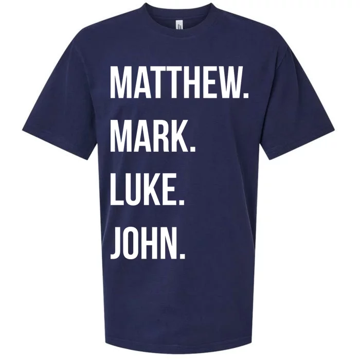 Matthew Mark Luke John Jesus Disciples Christian Sueded Cloud Jersey T-Shirt