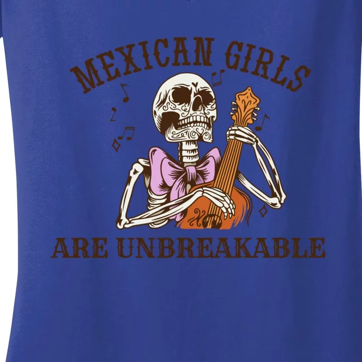 Mexican Are Unbreakable Cool Gift Women's V-Neck T-Shirt