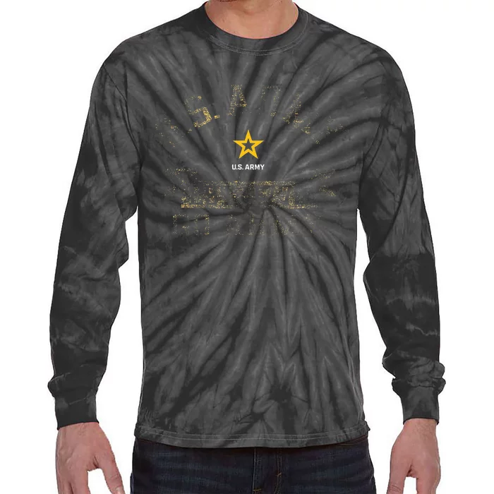 Military Army United States Tie-Dye Long Sleeve Shirt