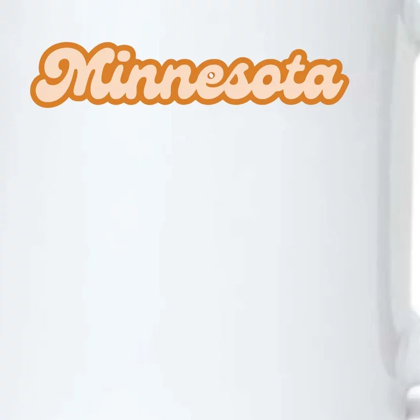 Minnesota America Usa State Retro Black Color Changing Mug