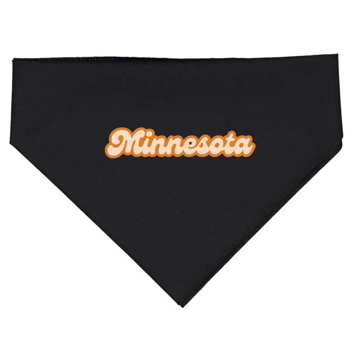 Minnesota America Usa State Retro USA-Made Doggie Bandana