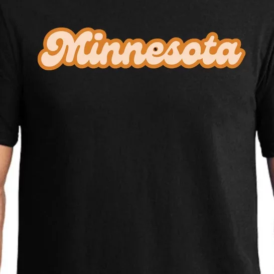 Minnesota America Usa State Retro Pajama Set