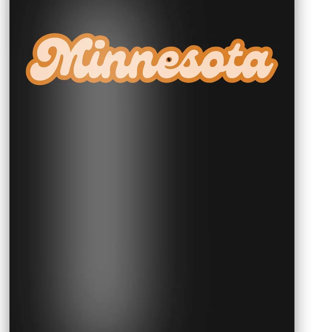 Minnesota America Usa State Retro Poster