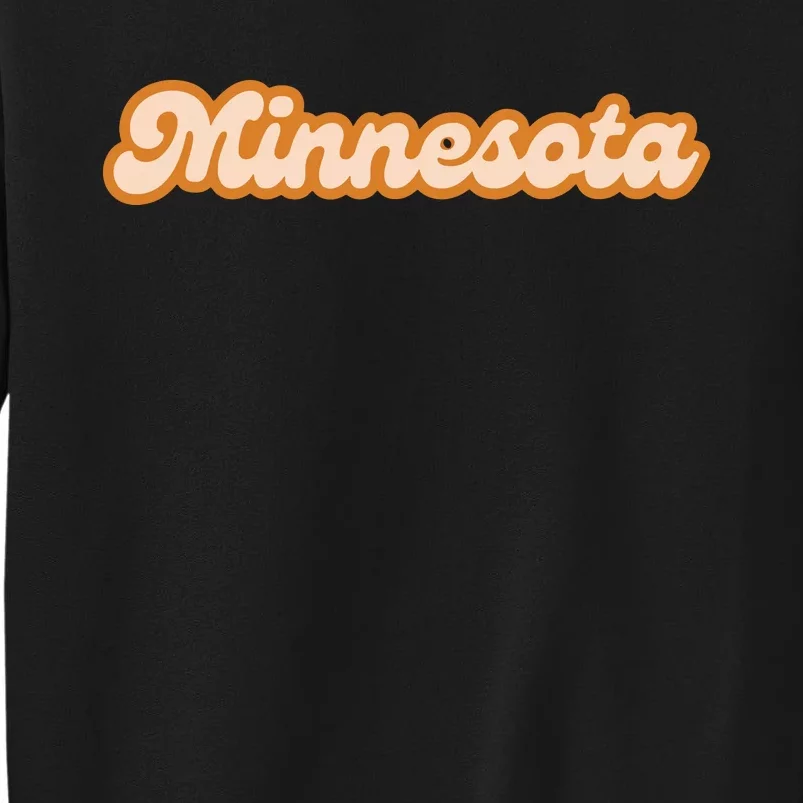 Minnesota America Usa State Retro Tall Sweatshirt