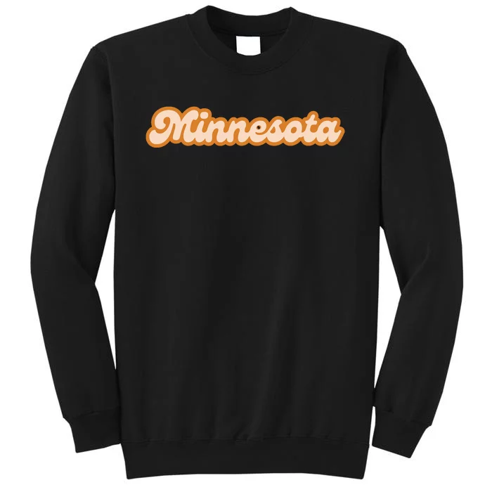 Minnesota America Usa State Retro Tall Sweatshirt