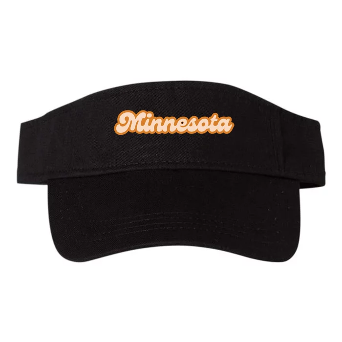 Minnesota America Usa State Retro Valucap Bio-Washed Visor