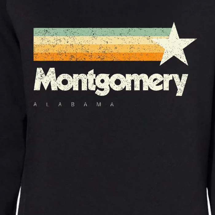 Montgomery Alabama Unique Cool Classic American Aesthetic Womens California Wash Sweatshirt