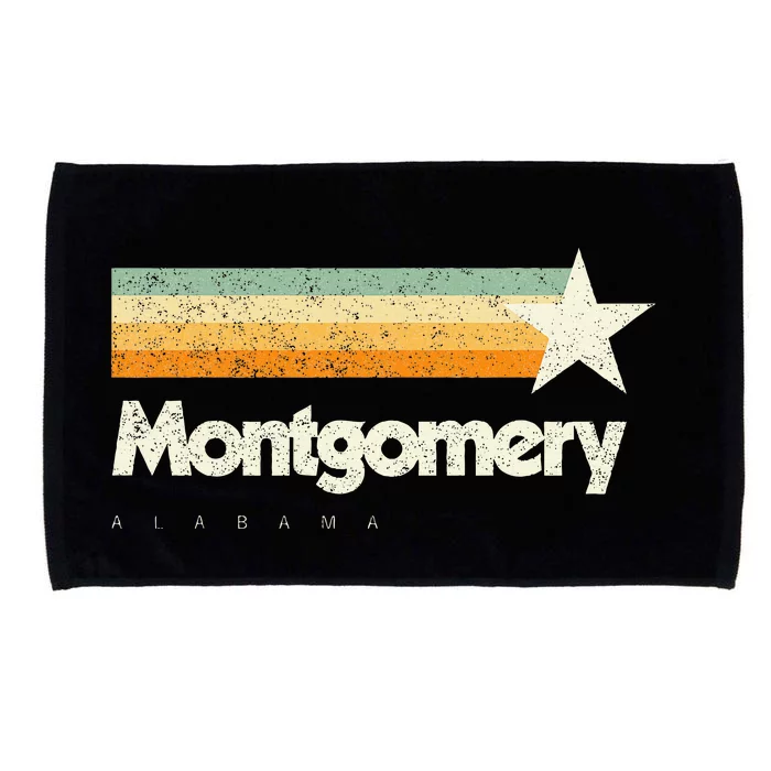 Montgomery Alabama Unique Cool Classic American Aesthetic Microfiber Hand Towel