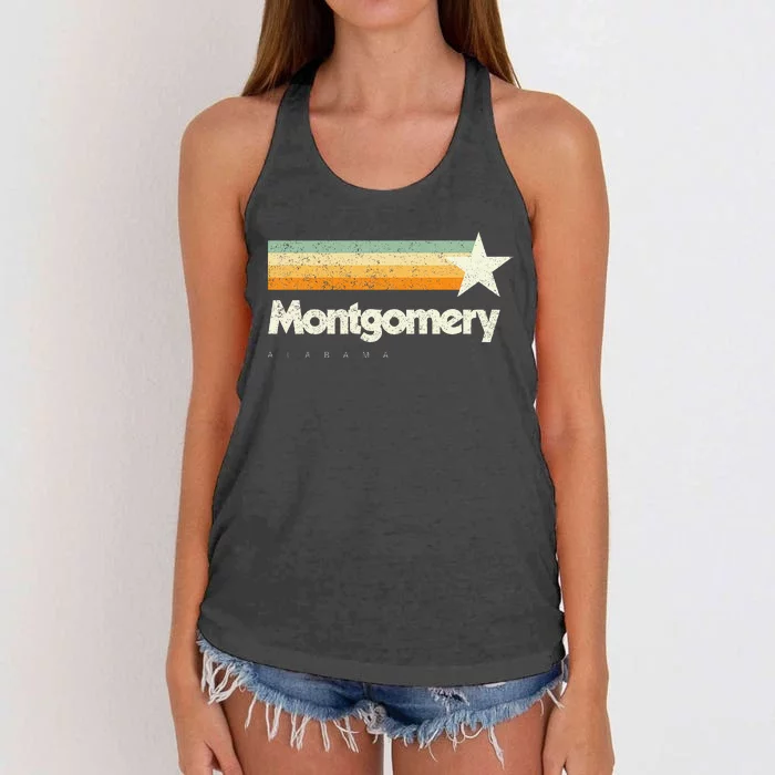 Montgomery Alabama Unique Cool Classic American Aesthetic Women's Knotted Racerback Tank