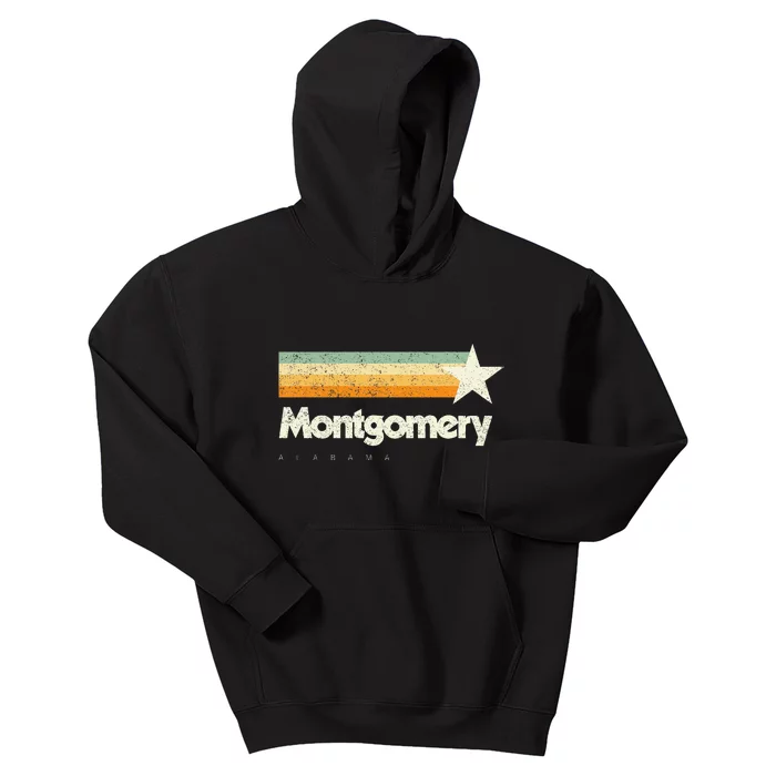 Montgomery Alabama Unique Cool Classic American Aesthetic Kids Hoodie