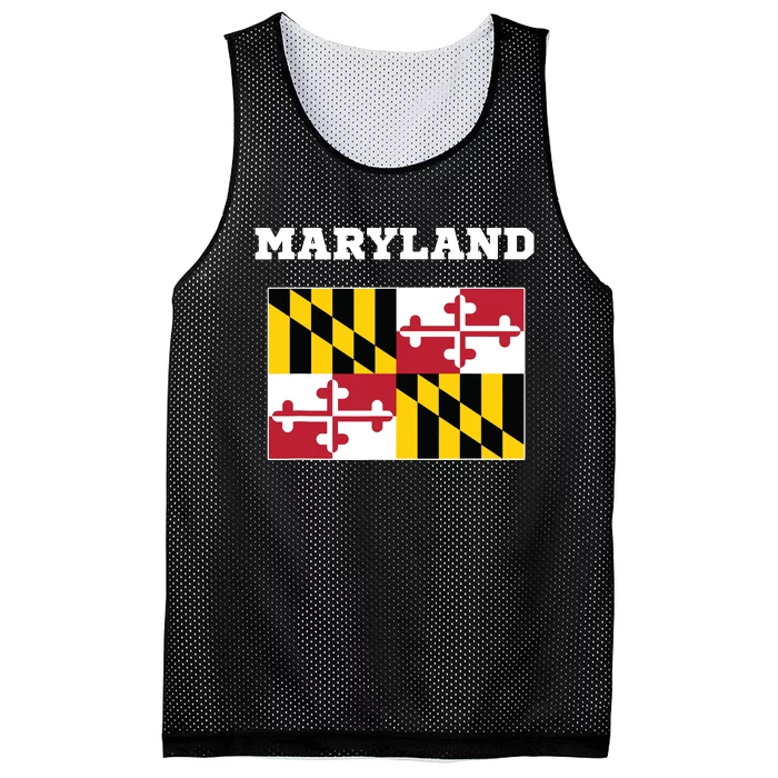 Maryland American Usa Top Travel Flag Gift Mesh Reversible Basketball Jersey Tank