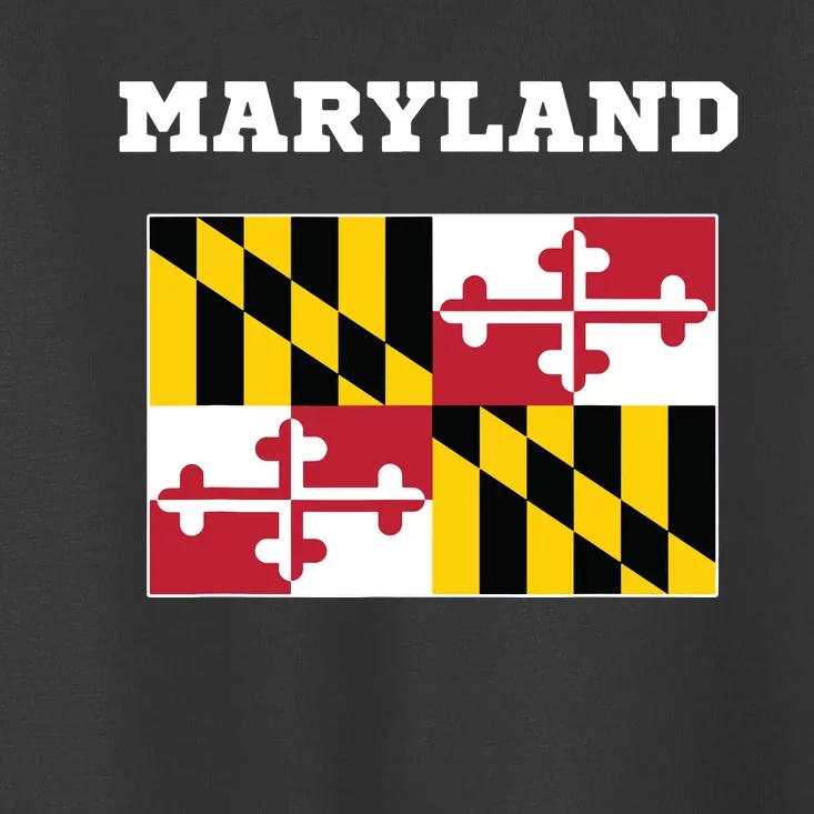 Maryland American Usa Top Travel Flag Gift Toddler T-Shirt