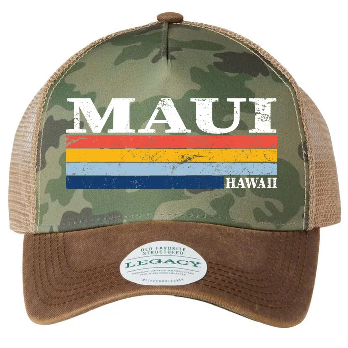 Maui Hawaii Vintage 1980s Style Legacy Tie Dye Trucker Hat