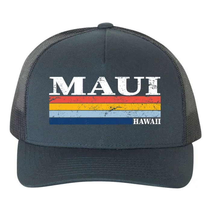 Maui Hawaii Vintage 1980s Style Yupoong Adult 5-Panel Trucker Hat