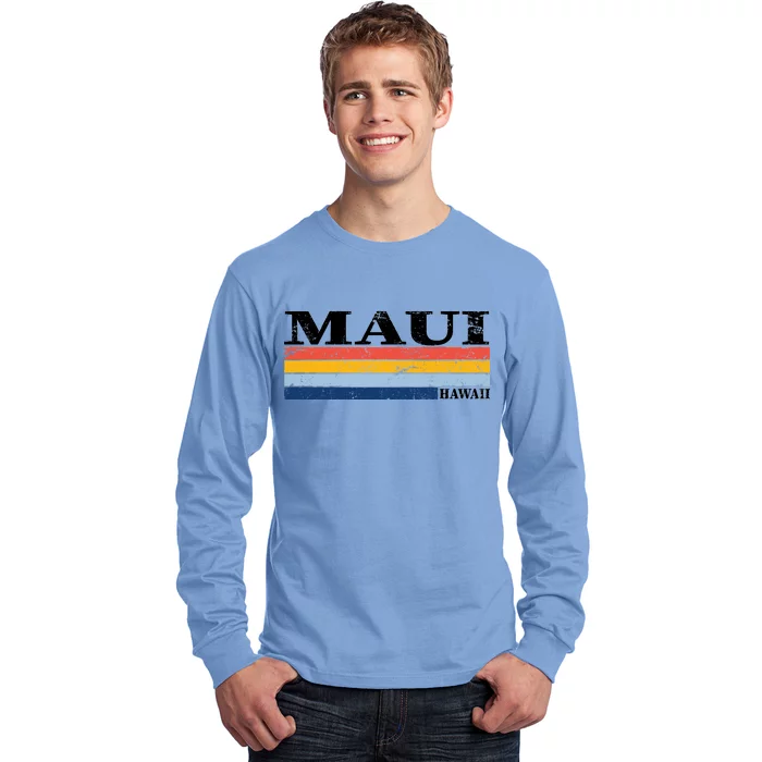 Maui Hawaii Vintage 1980s Style Long Sleeve Shirt