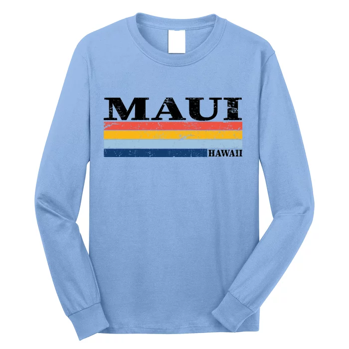 Maui Hawaii Vintage 1980s Style Long Sleeve Shirt