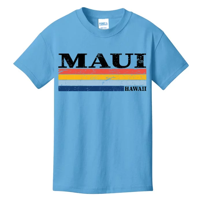 Maui Hawaii Vintage 1980s Style Kids T-Shirt