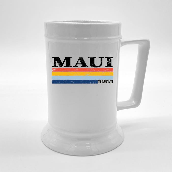 Maui Hawaii Vintage 1980s Style Front & Back Beer Stein