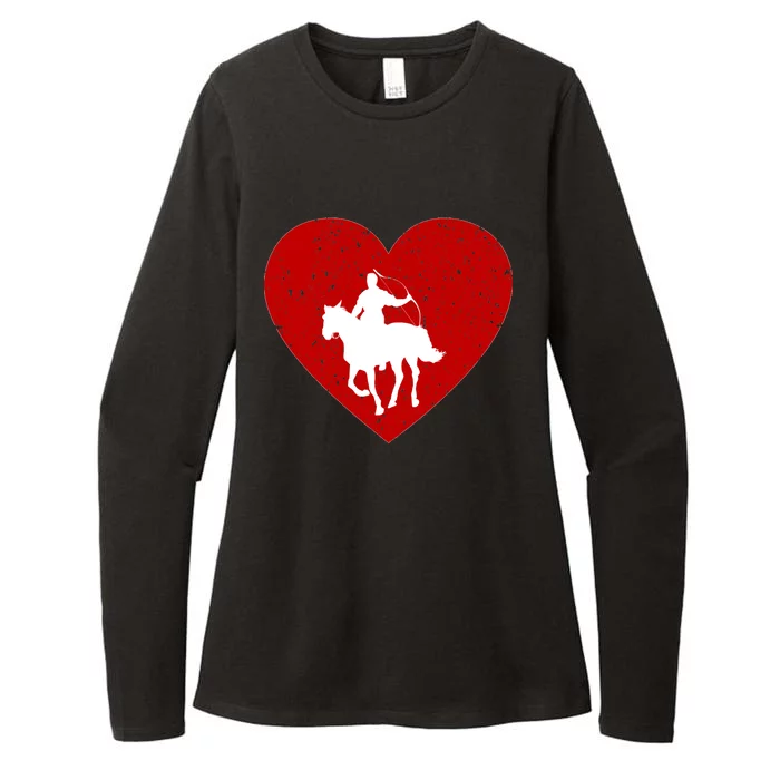 Mounted Archery Valentine Day Gift For Horse Lover Heart Funny Gift Womens CVC Long Sleeve Shirt