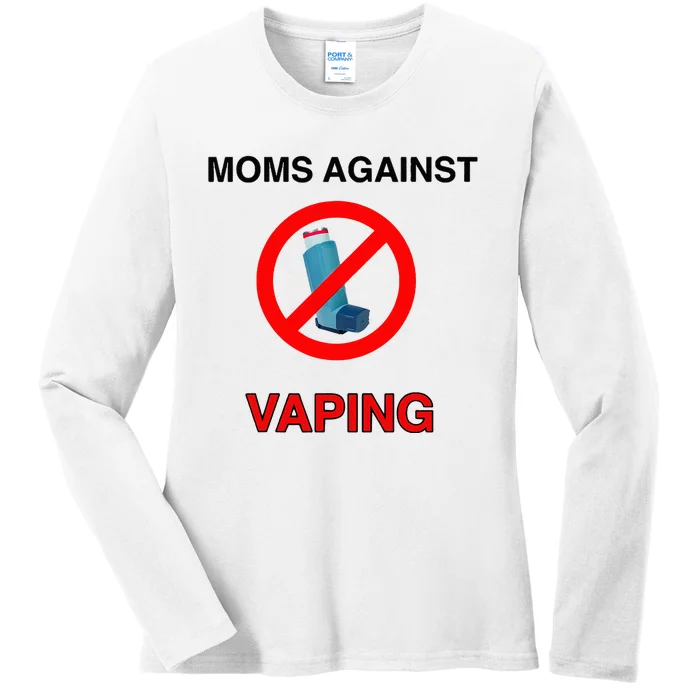 Moms Against Vaping Ladies Long Sleeve Shirt