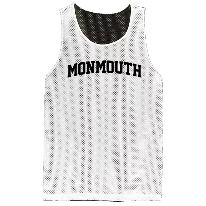 Monmouth Arch Vintage College Athletic Sport Mesh Reversible Basketball Jersey Tank