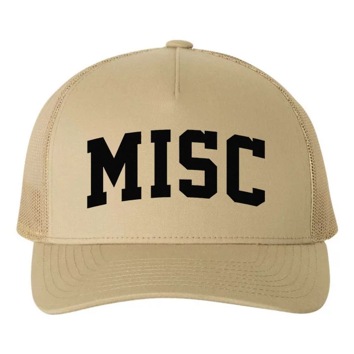 Misc Arch Vintage College Athletic Sport Yupoong Adult 5-Panel Trucker Hat