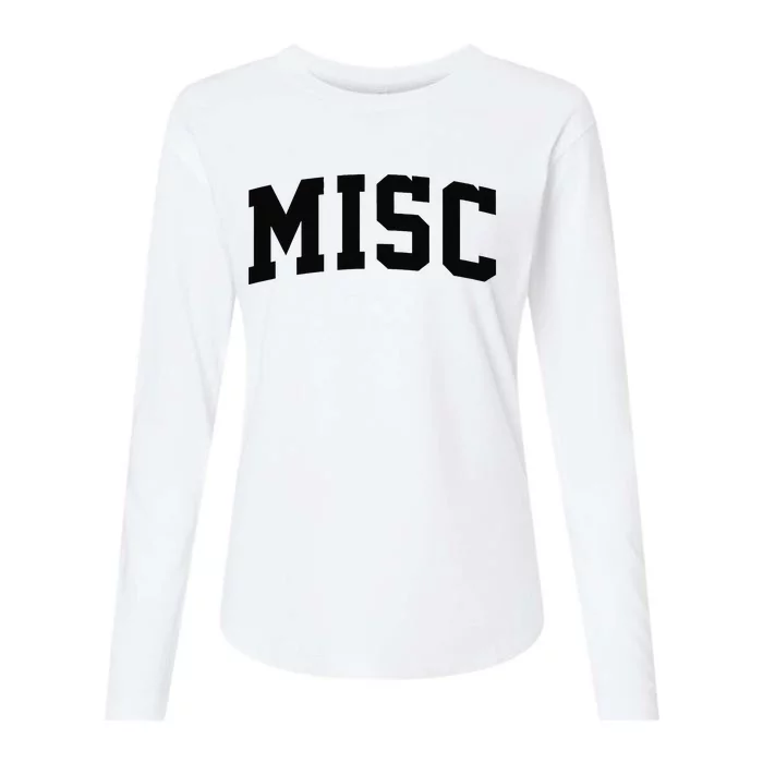 Misc Arch Vintage College Athletic Sport Womens Cotton Relaxed Long Sleeve T-Shirt