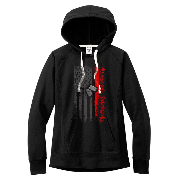 Military And Veteran Appreciation All Gave Some Onyx Gift Women's Fleece Hoodie