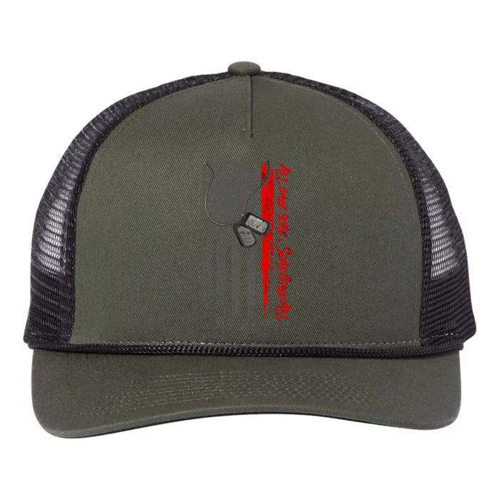 Military And Veteran Appreciation All Gave Some Onyx Gift Retro Rope Trucker Hat Cap