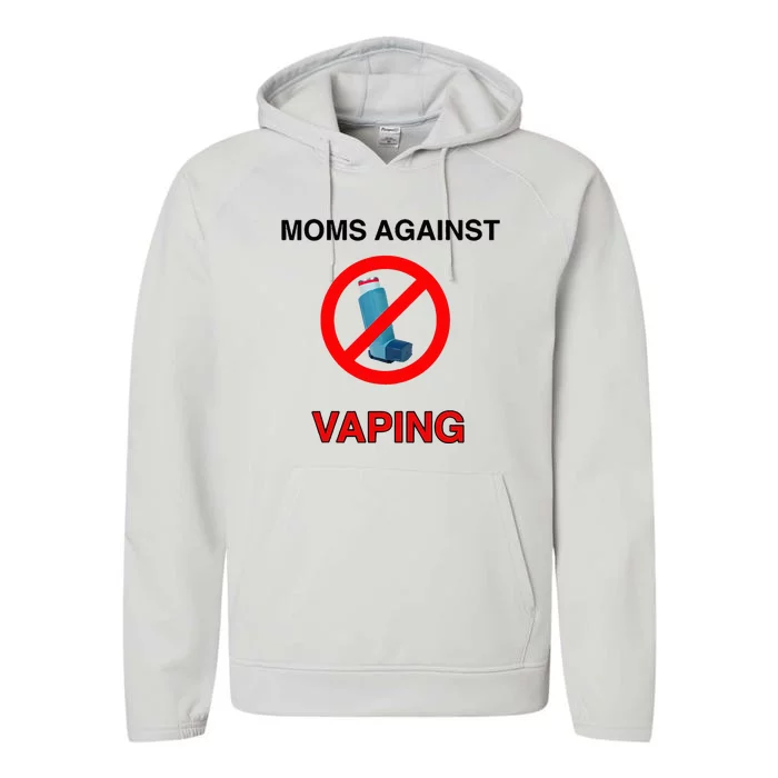 Moms Against Vaping Performance Fleece Hoodie