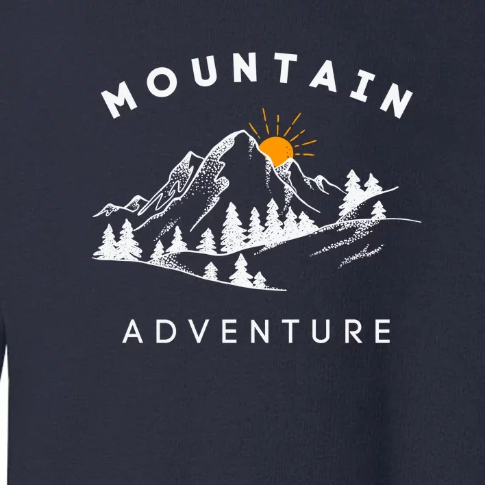 Mountain Adventure Wild And Free Toddler Sweatshirt