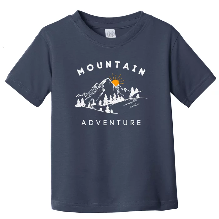 Mountain Adventure Wild And Free Toddler T-Shirt