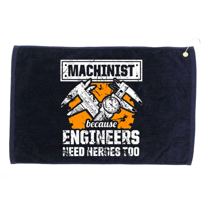 Machinist At Work 4 Grommeted Golf Towel