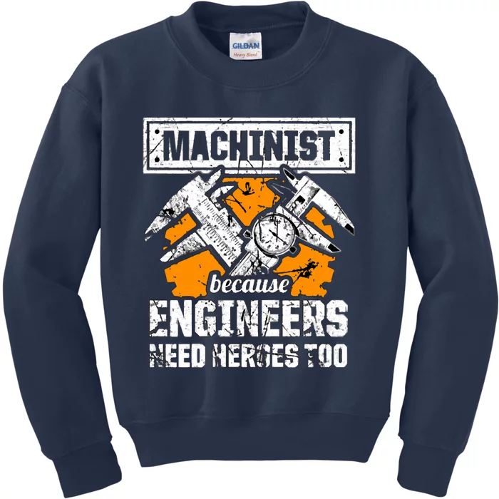 Machinist At Work 4 Kids Sweatshirt