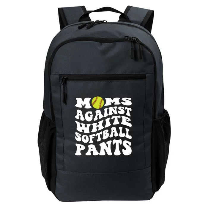 Moms Against White Softball Pants Funny Softball Mom Daily Commute Backpack